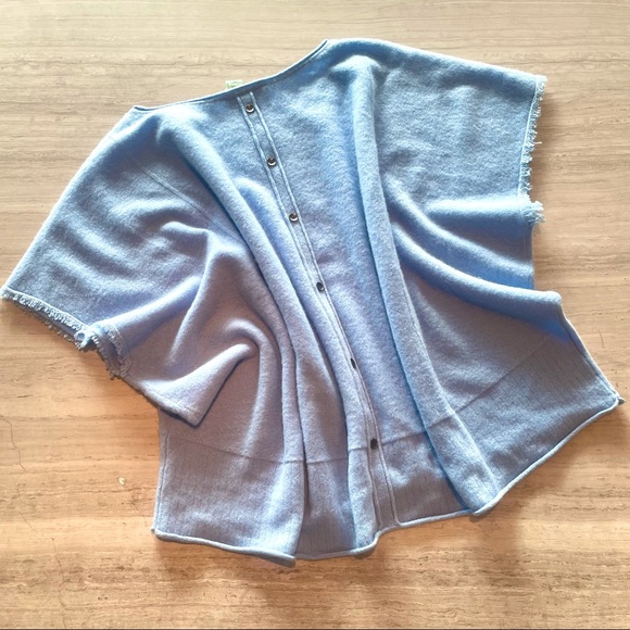 Anthropologie Lucia Cashmere Sweater Tee - Blue - Picture 7 of 12